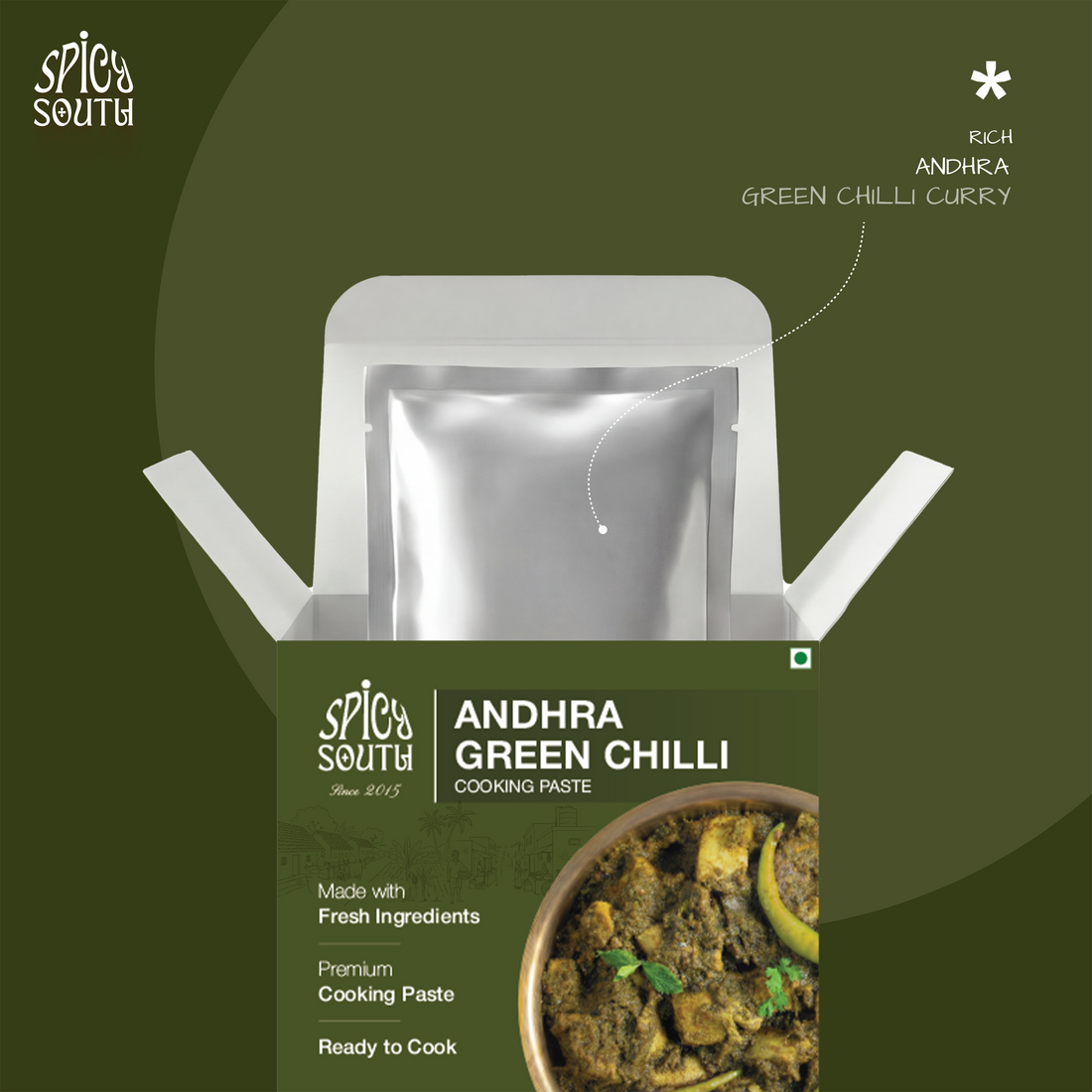 Spicy South Andhra Green Chilli Paste