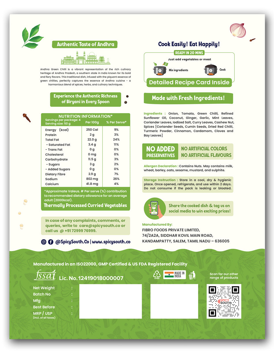 Andhra Green Chilli Paste