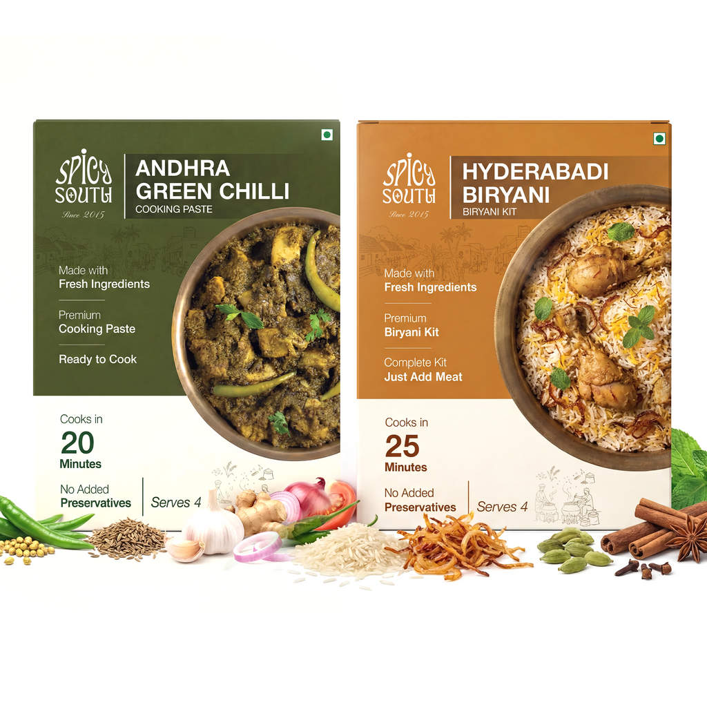 The Biryani Night — Andhra Green Chilli Paste + Hyderabadi Biryani Kit
