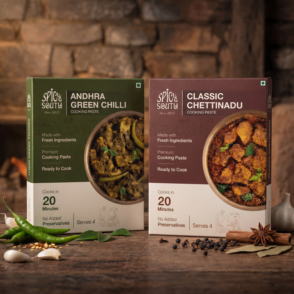 The Starter Kit — Andhra Green Chilli + Classic Chettinad