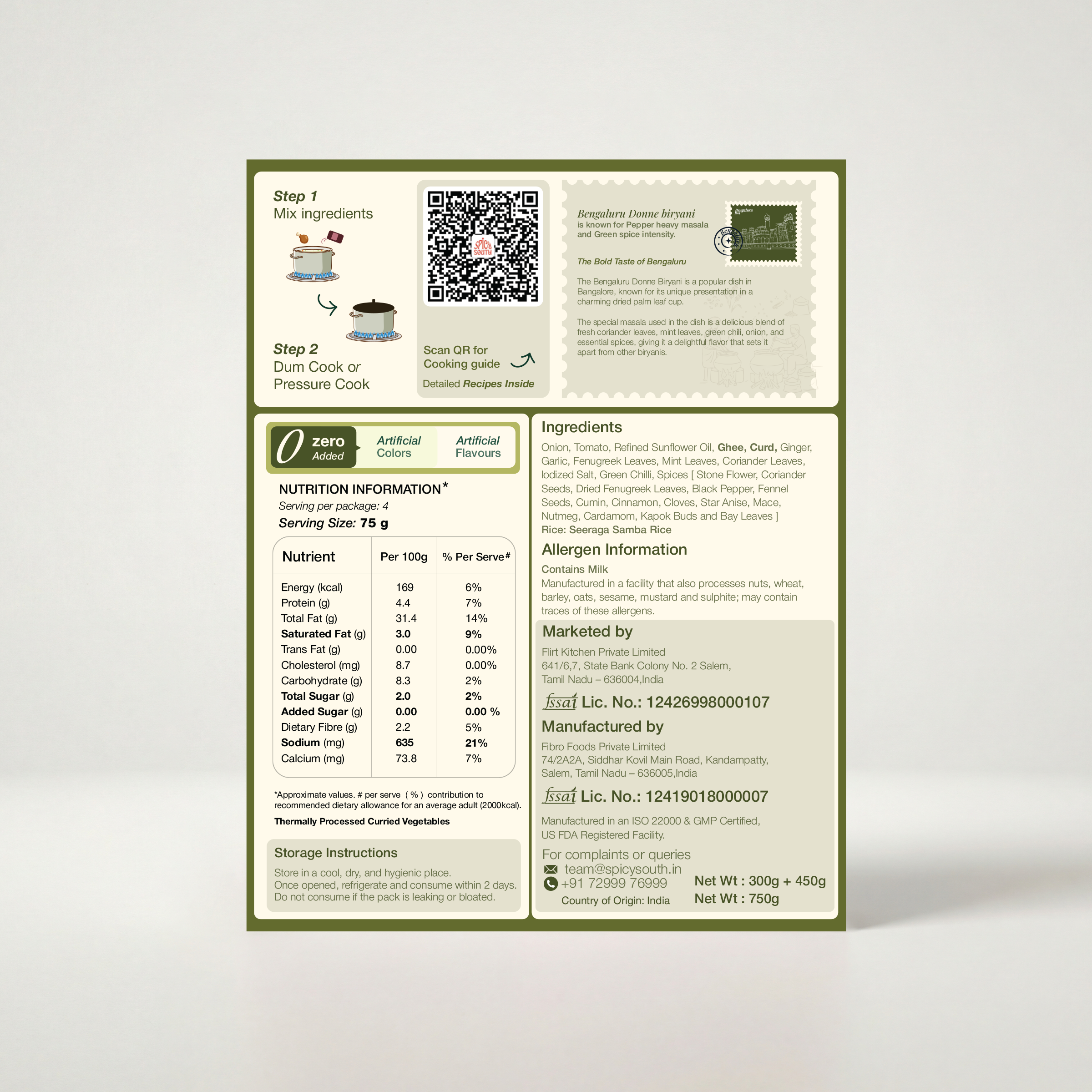 Bengaluru Donne Biryani Kit