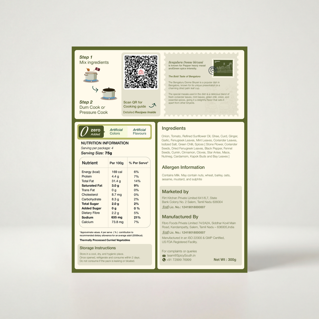 Bengaluru Donne Biryani Paste