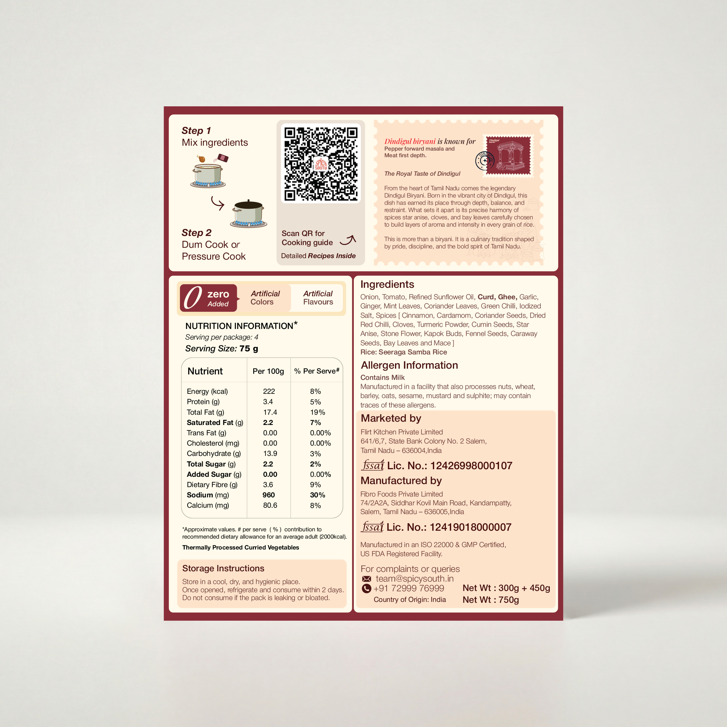 Dindigul Biryani Kit