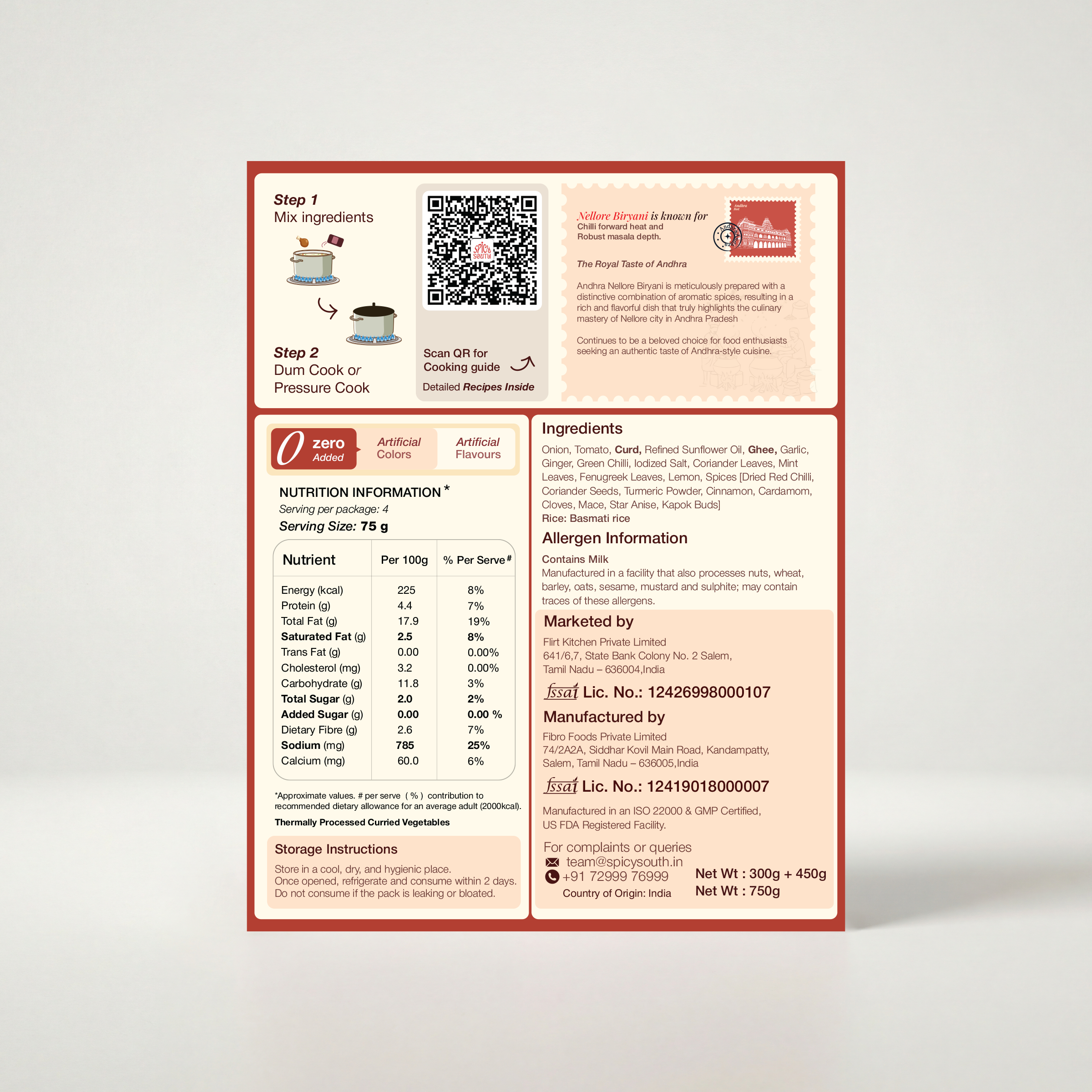 Andhra Nellore Biryani Kit