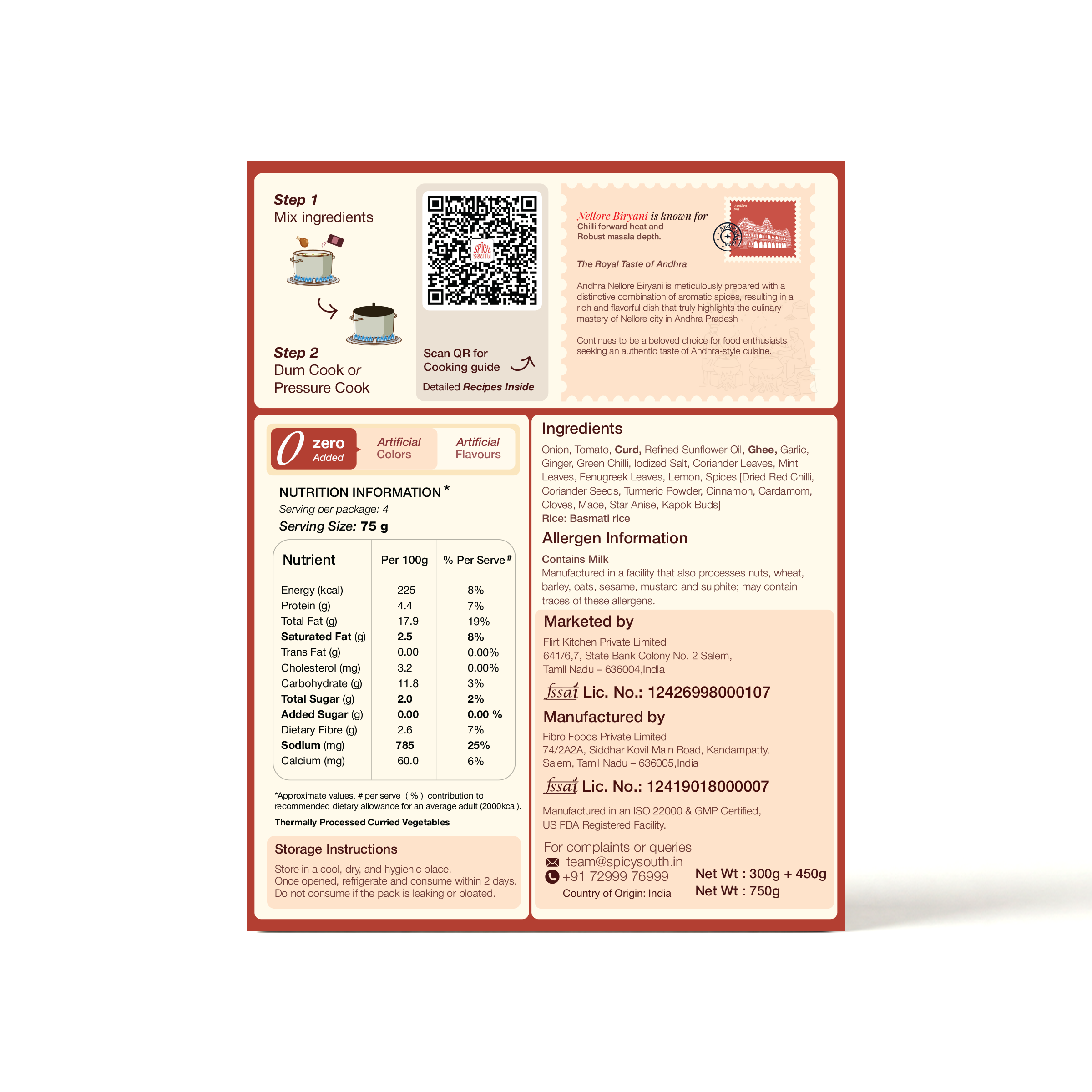 Andhra Nellore Biryani Kit