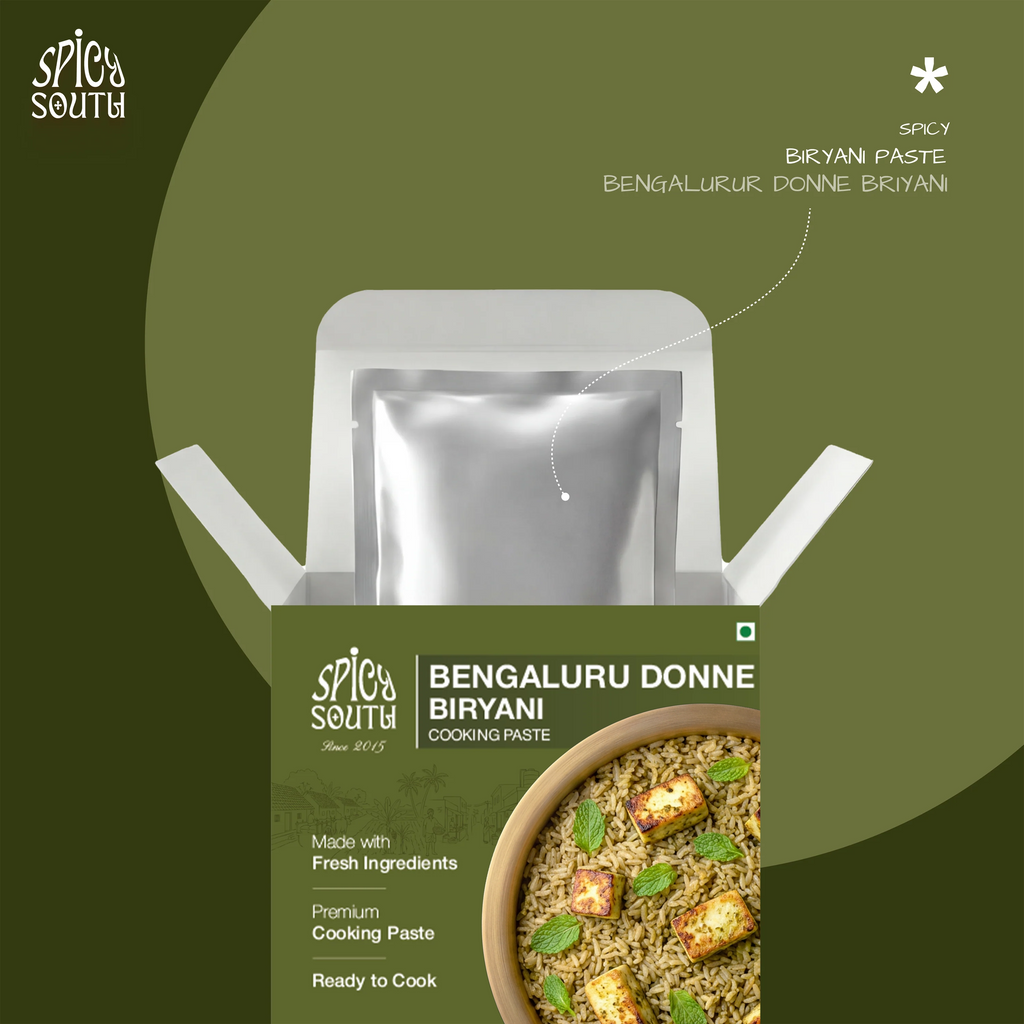 Bengaluru Donne Biryani Paste open box with paste pouch, veg [veg]