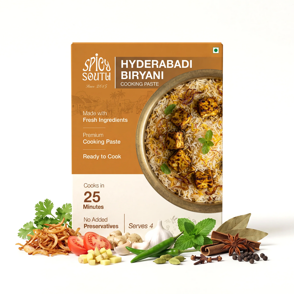 Hyderabadi Biryani Paste veg pack with paneer biryani and fresh ingredients [veg]