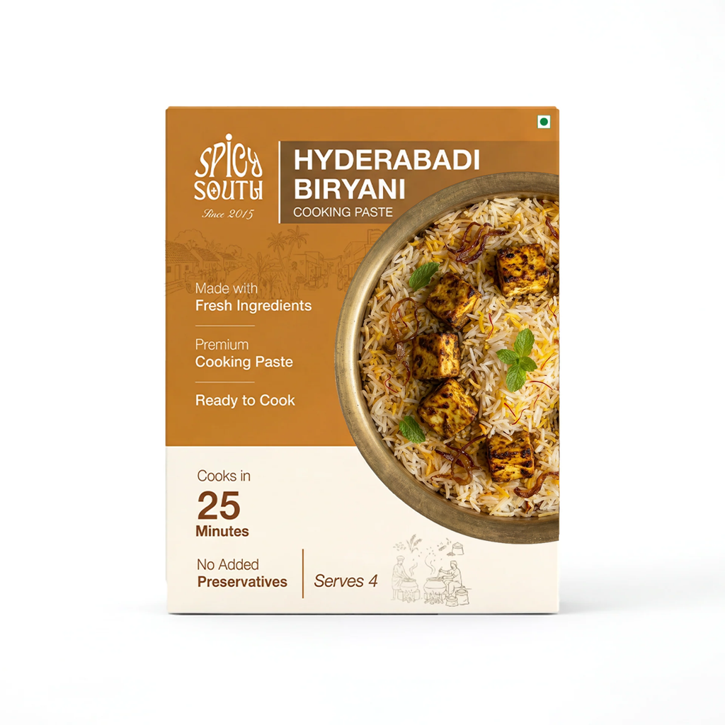 Hyderabadi Biryani Paste veg pack front with paneer biryani [veg]
